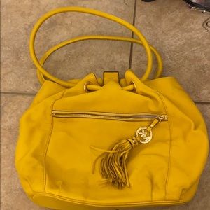 Yellow Michael Kors shoulder bag